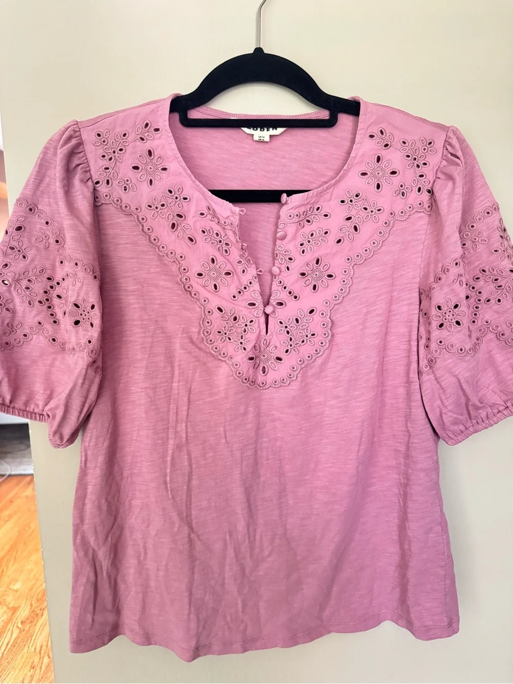 Boden Eyelet-Trim Top